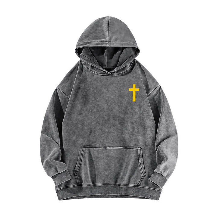 Christianartworkshop Schwarzer Oversize-Hoodie mit Heiliger-Geist-Taube-Motiv - image 11
