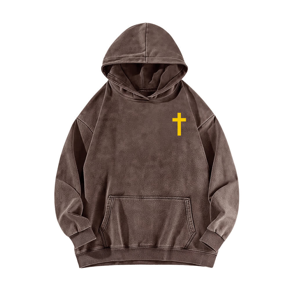Christianartworkshop Schwarzer Oversize-Hoodie mit Heiliger-Geist-Taube-Motiv - image 14