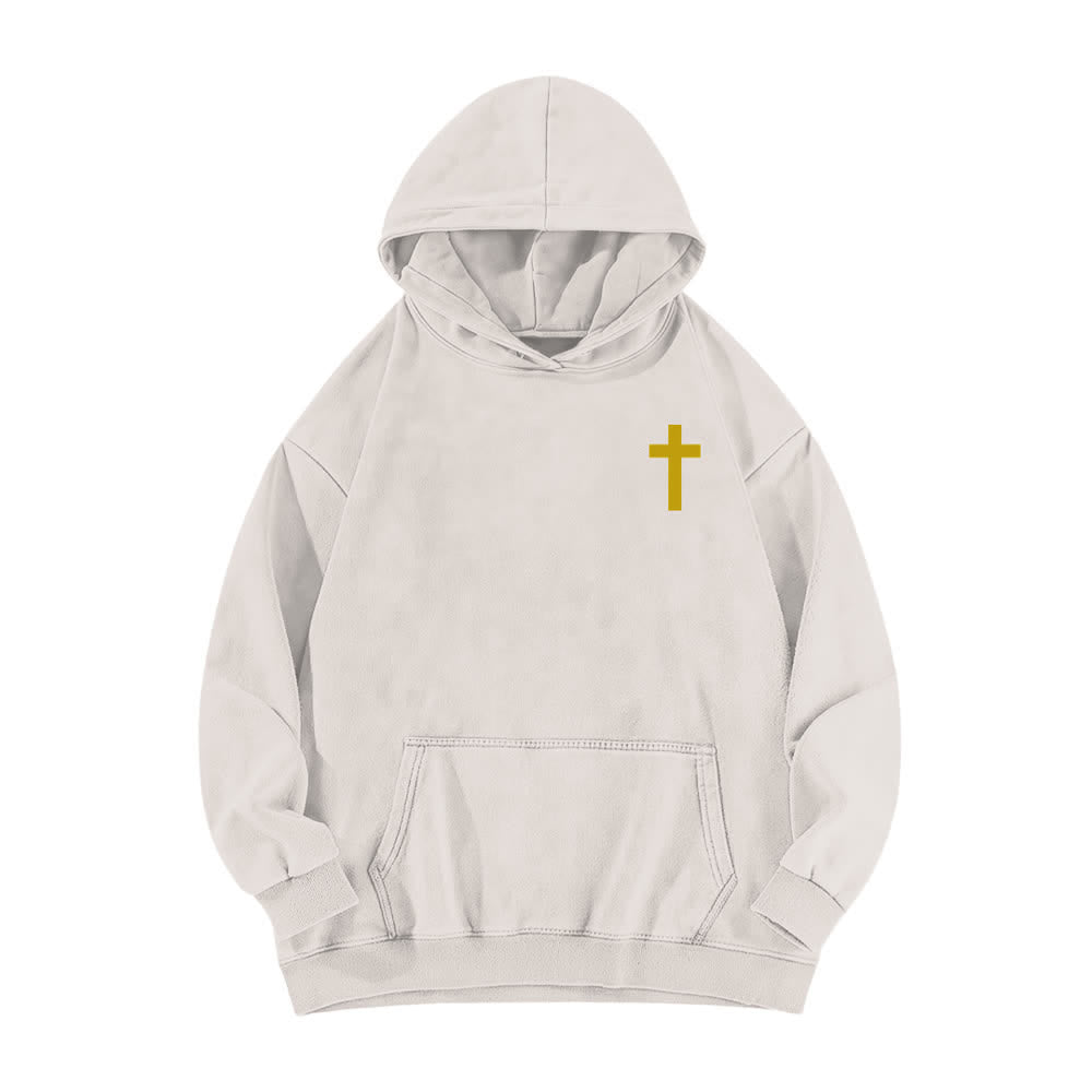 Christianartworkshop Schwarzer Oversize-Hoodie mit Heiliger-Geist-Taube-Motiv - image 5