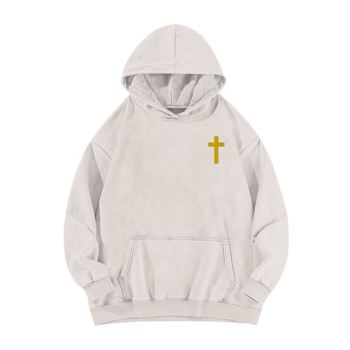 Christianartworkshop Schwarzer Oversize-Hoodie mit Heiliger-Geist-Taube-Motiv - image 5