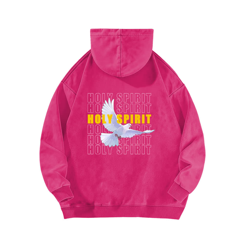Christianartworkshop Schwarzer Oversize-Hoodie mit Heiliger-Geist-Taube-Motiv - image 16