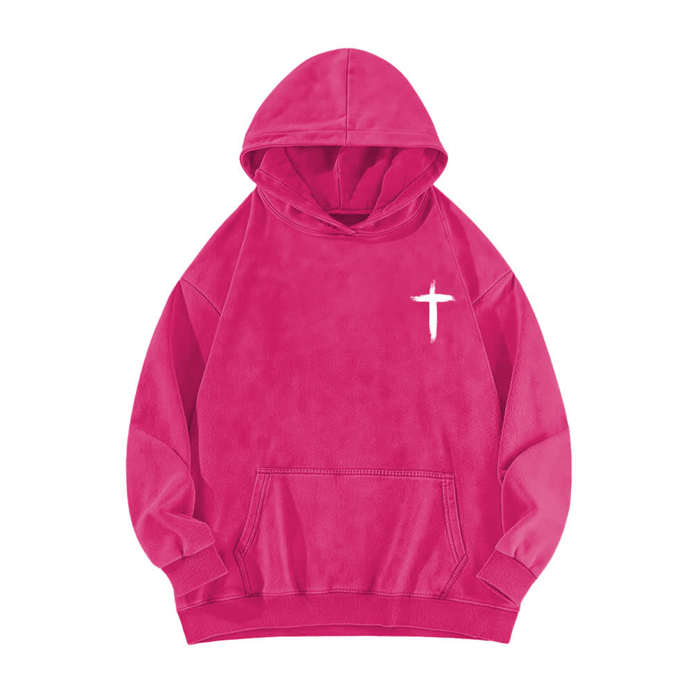 Christianartworkshop Er starb für mich – Kapuzenpullover mit Kreuzmuster auf der Rückseite - image 17
