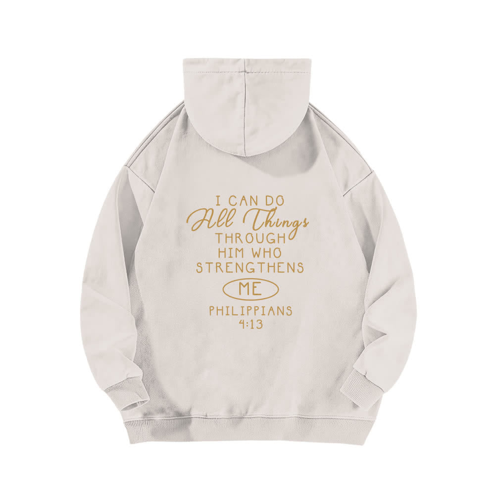 Christianartworkshop Ich kann alles tun – Gewaschener Hoodie mit gekreuzter Brustpartie - image 4