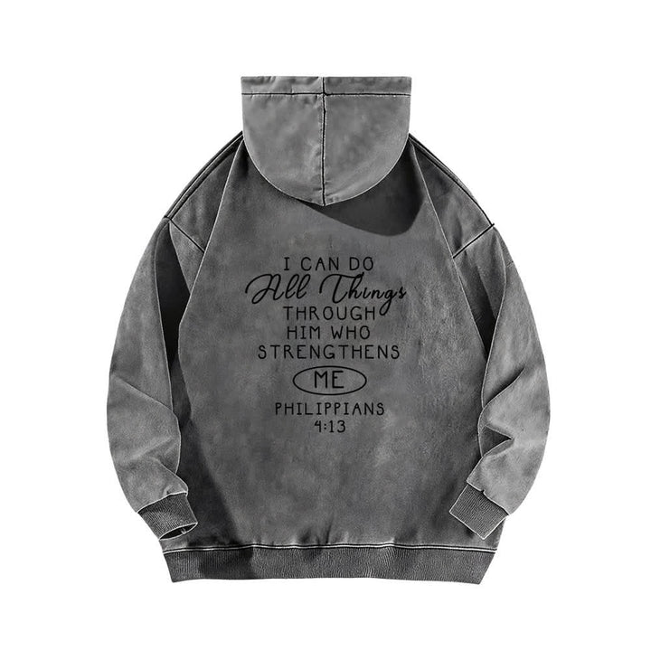 Christianartworkshop Ich kann alles tun – Gewaschener Hoodie mit gekreuzter Brustpartie - image 7
