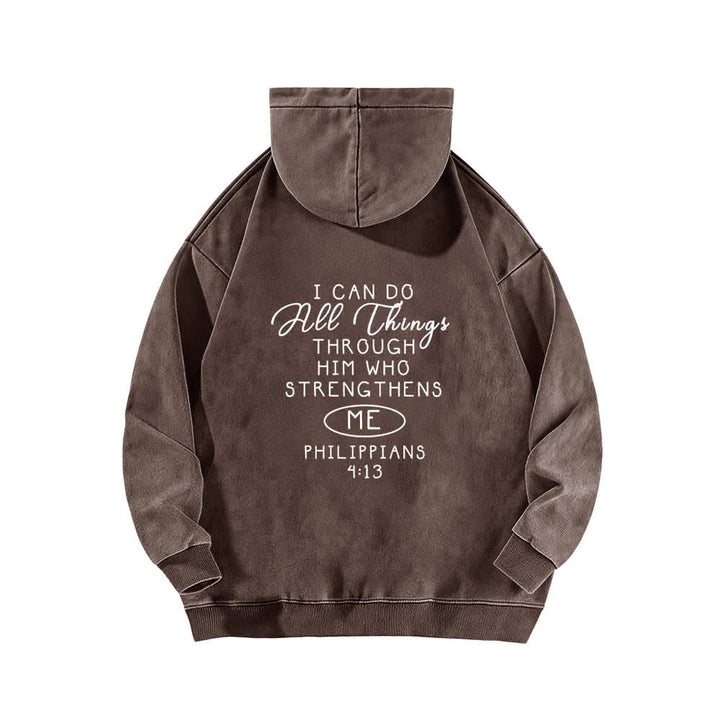 Christianartworkshop Ich kann alles tun – Gewaschener Hoodie mit gekreuzter Brustpartie - image 13