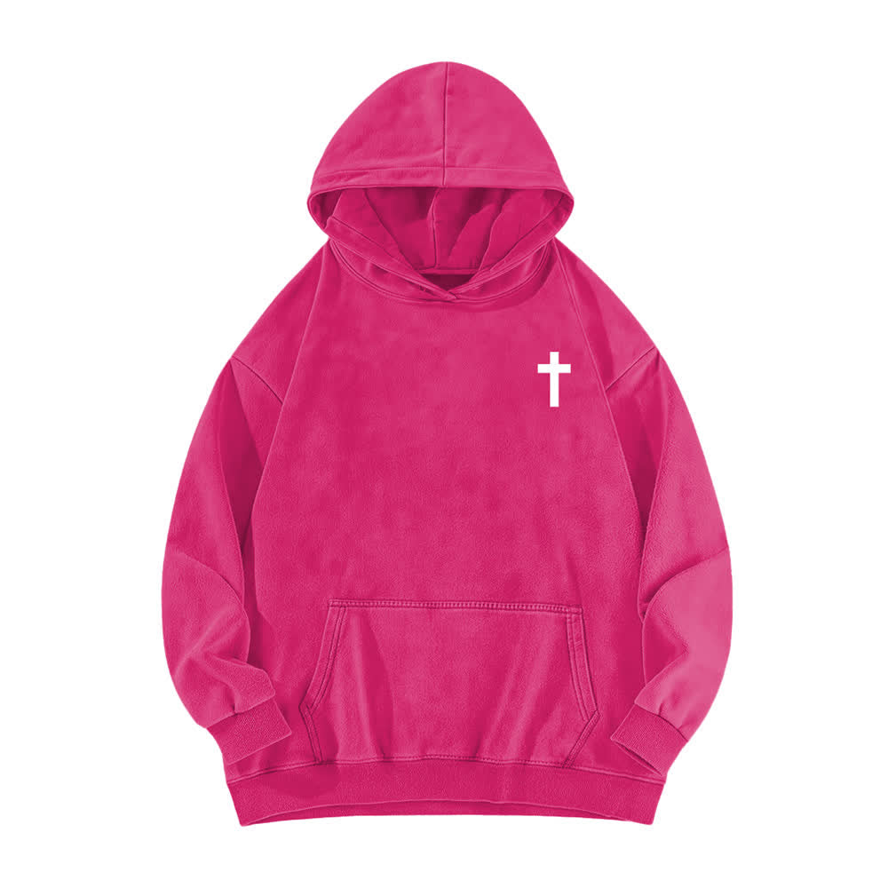 Christianartworkshop Ich kann alles tun – Gewaschener Hoodie mit gekreuzter Brustpartie - image 17