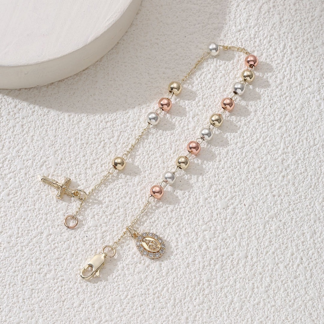 Christianartworkshop Kruzifix-Armband mit Marien- und St.-Benedikt-Medaille: Symbol des göttlichen Trostes - image 1