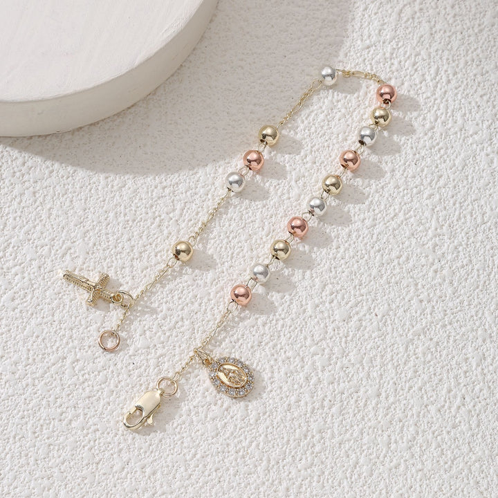Christianartworkshop Kruzifix-Armband mit Marien- und St.-Benedikt-Medaille: Symbol des göttlichen Trostes - image 1