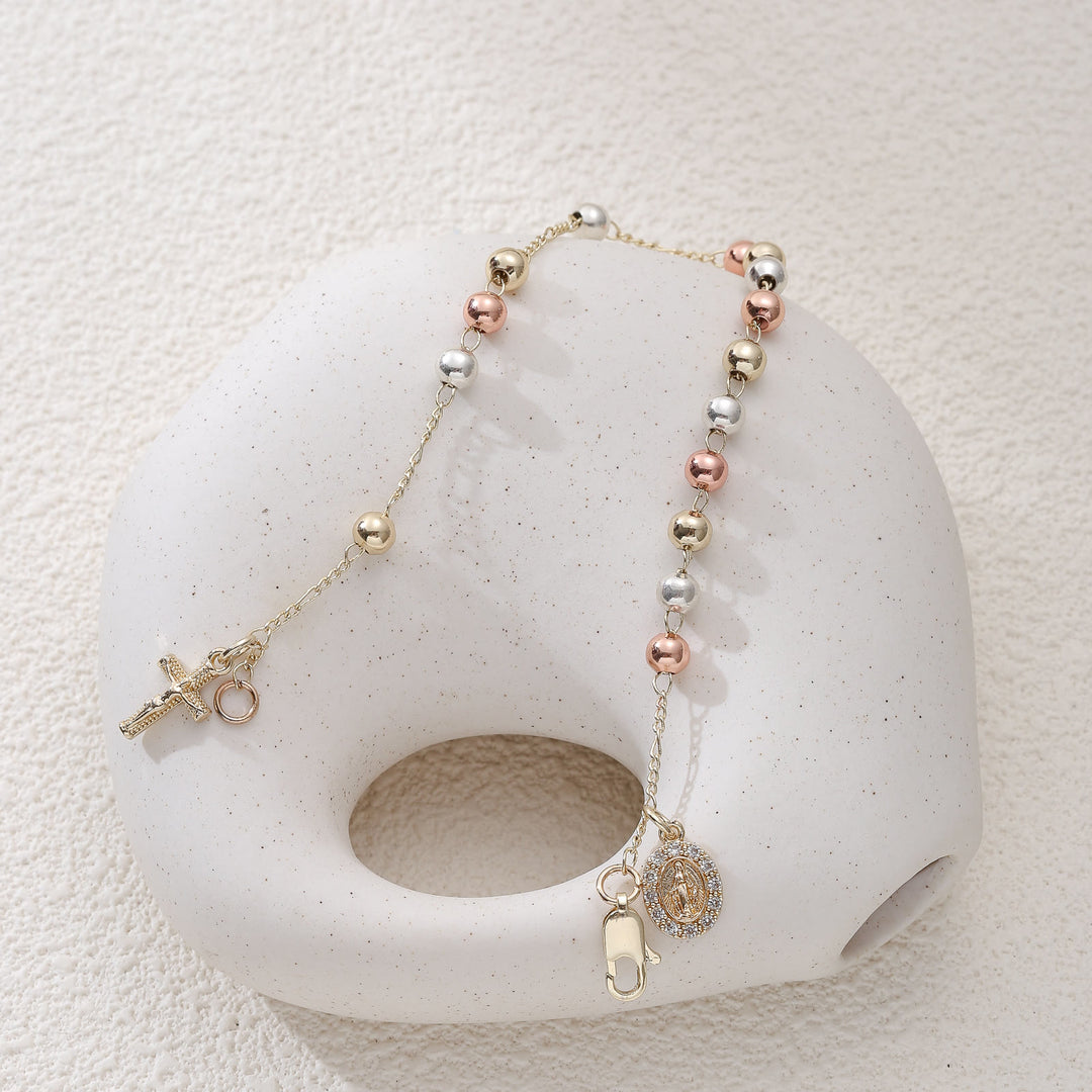 Christianartworkshop Kruzifix-Armband mit Marien- und St.-Benedikt-Medaille: Symbol des göttlichen Trostes - image 3