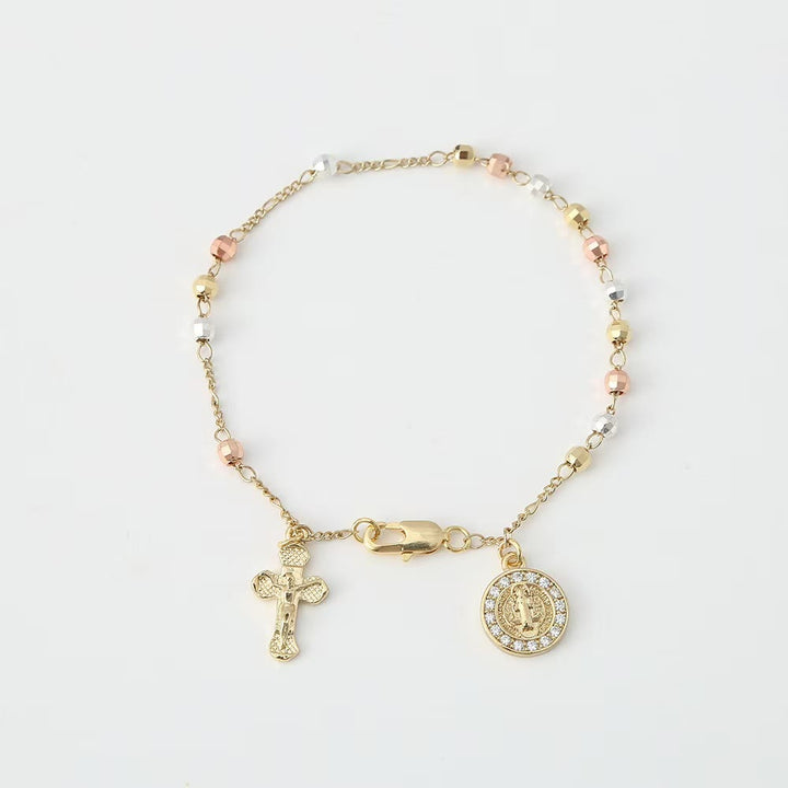 Christianartworkshop Kruzifix-Armband mit Marien- und St.-Benedikt-Medaille: Symbol des göttlichen Trostes - St. Benedikt & Kreuz B - image 7