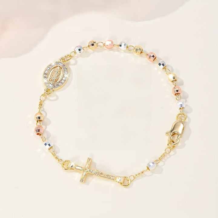 Christianartworkshop Kruzifix-Armband mit Marien- und St.-Benedikt-Medaille: Symbol des göttlichen Trostes - Unsere Liebe Frau und das Kreuz B - image 6
