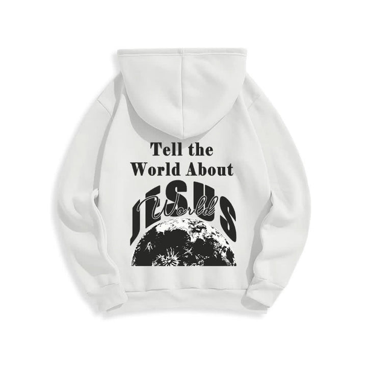 Christianartworkshop Erzähl der Welt von Jesus – Fleecegefütterter Pullover-Hoodie - image 4