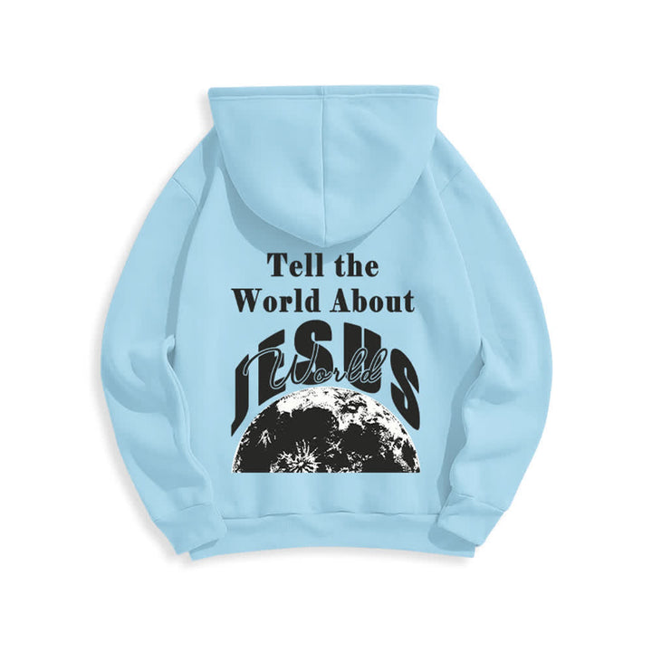 Christianartworkshop Erzähl der Welt von Jesus – Fleecegefütterter Pullover-Hoodie - image 22
