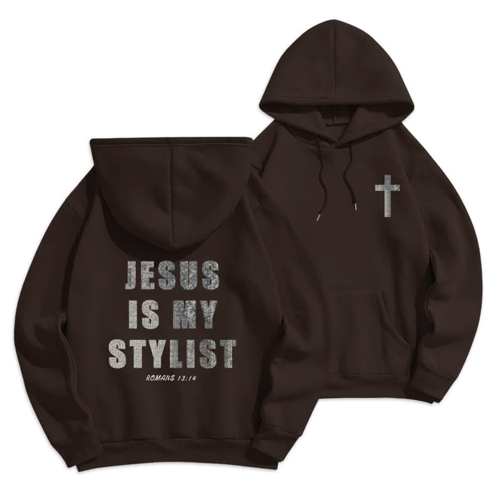 Christianartworkshop Jesus ist mein Stylist – Römer 13,14 – Oversized-Pullover-Hoodie - image 15