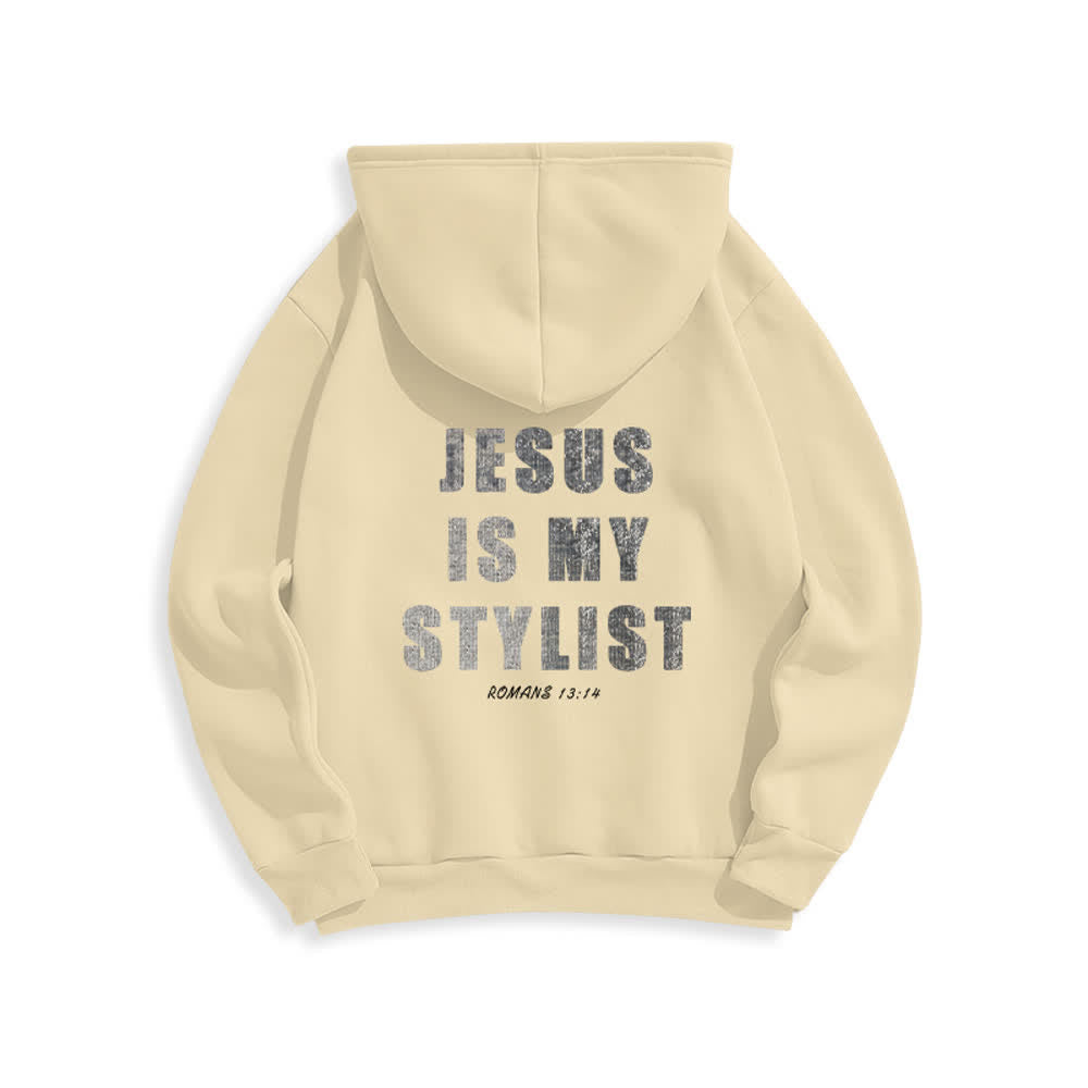 Christianartworkshop Jesus ist mein Stylist – Römer 13,14 – Oversized-Pullover-Hoodie - image 10