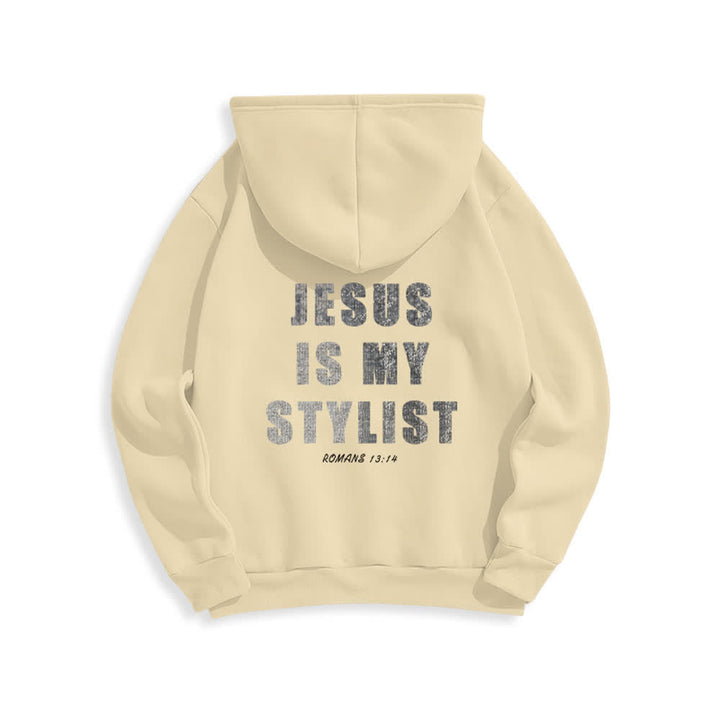 Christianartworkshop Jesus ist mein Stylist – Römer 13,14 – Oversized-Pullover-Hoodie - image 10