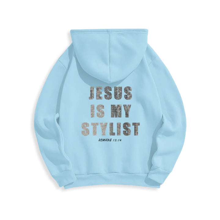 Christianartworkshop Jesus ist mein Stylist – Römer 13,14 – Oversized-Pullover-Hoodie - image 22