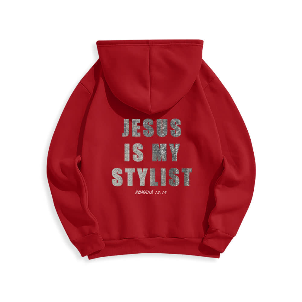 Christianartworkshop Jesus ist mein Stylist – Römer 13,14 – Oversized-Pullover-Hoodie - image 7
