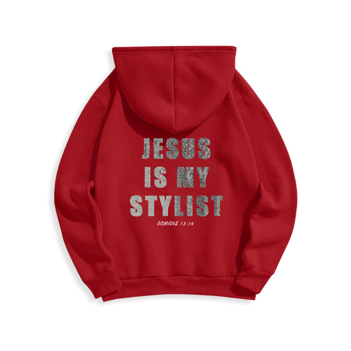 Christianartworkshop Jesus ist mein Stylist – Römer 13,14 – Oversized-Pullover-Hoodie - image 7