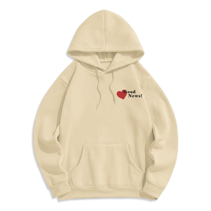 Christianartworkshop Jesus liebt dich – Gute Nachricht – Fleece-Pullover-Hoodie - image 2