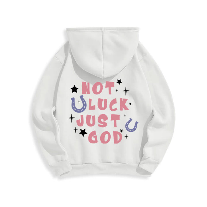 Christianartworkshop Nicht Glück, nur Gott – Fleecegefütterter Hoodie mit Grafikprint - image 4