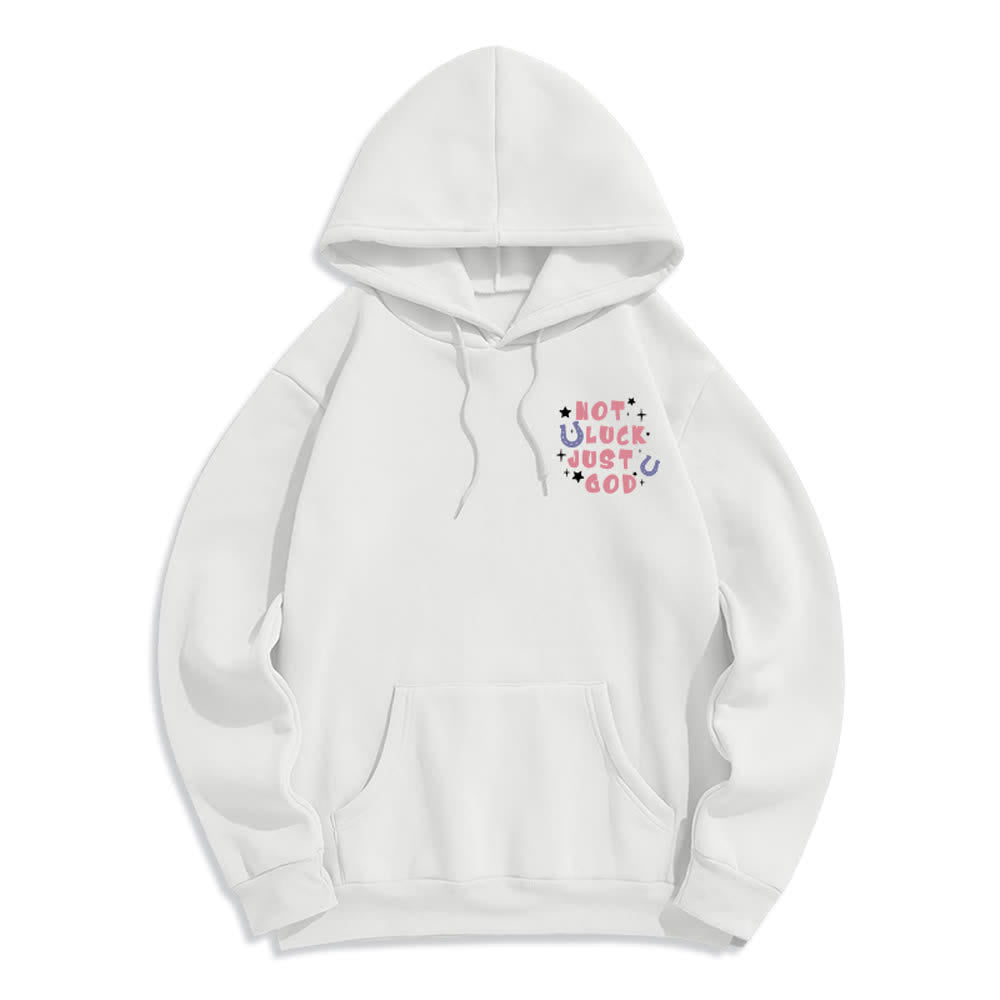 Christianartworkshop Nicht Glück, nur Gott – Fleecegefütterter Hoodie mit Grafikprint - image 5