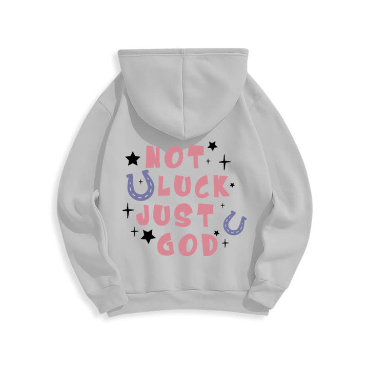 Christianartworkshop Nicht Glück, nur Gott – Fleecegefütterter Hoodie mit Grafikprint - image 10