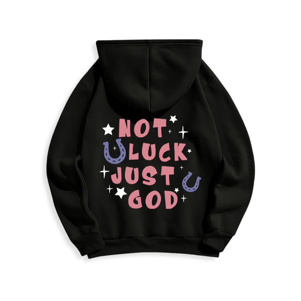 Christianartworkshop Nicht Glück, nur Gott – Fleecegefütterter Hoodie mit Grafikprint - image 7