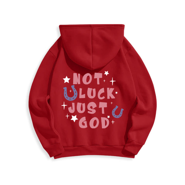 Christianartworkshop Nicht Glück, nur Gott – Fleecegefütterter Hoodie mit Grafikprint - image 16