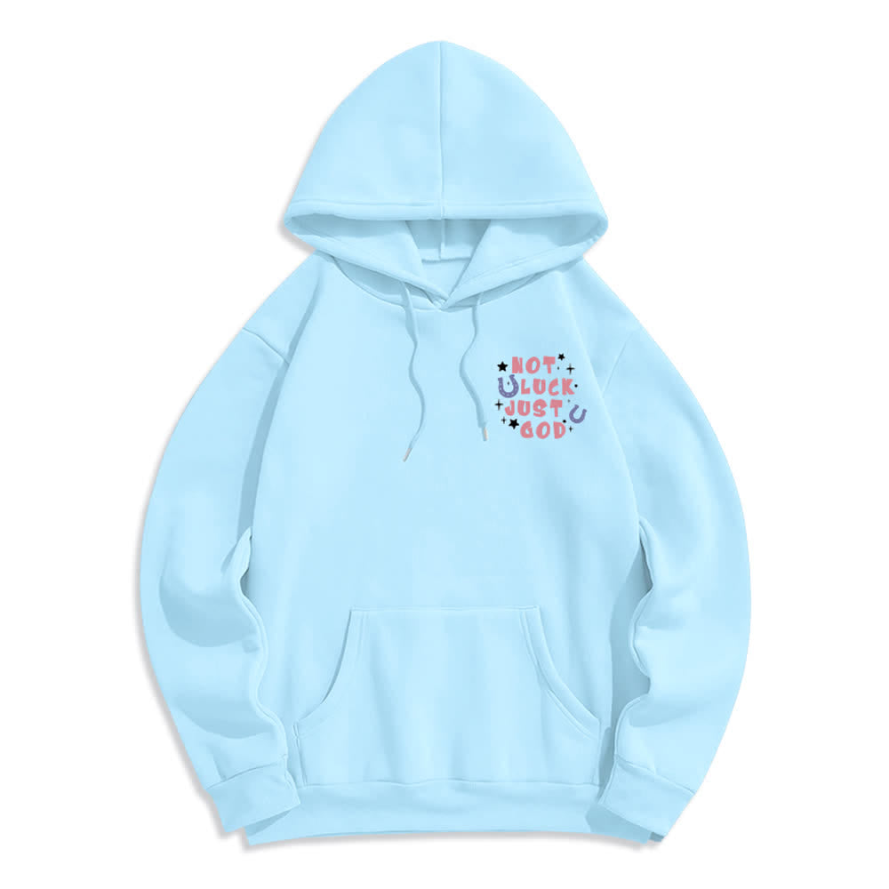 Christianartworkshop Nicht Glück, nur Gott – Fleecegefütterter Hoodie mit Grafikprint - image 2