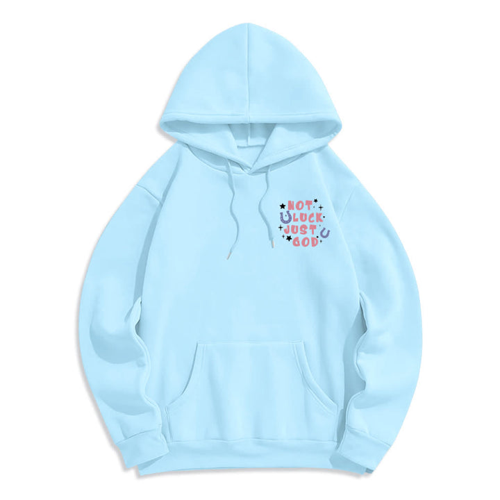 Christianartworkshop Nicht Glück, nur Gott – Fleecegefütterter Hoodie mit Grafikprint - image 2