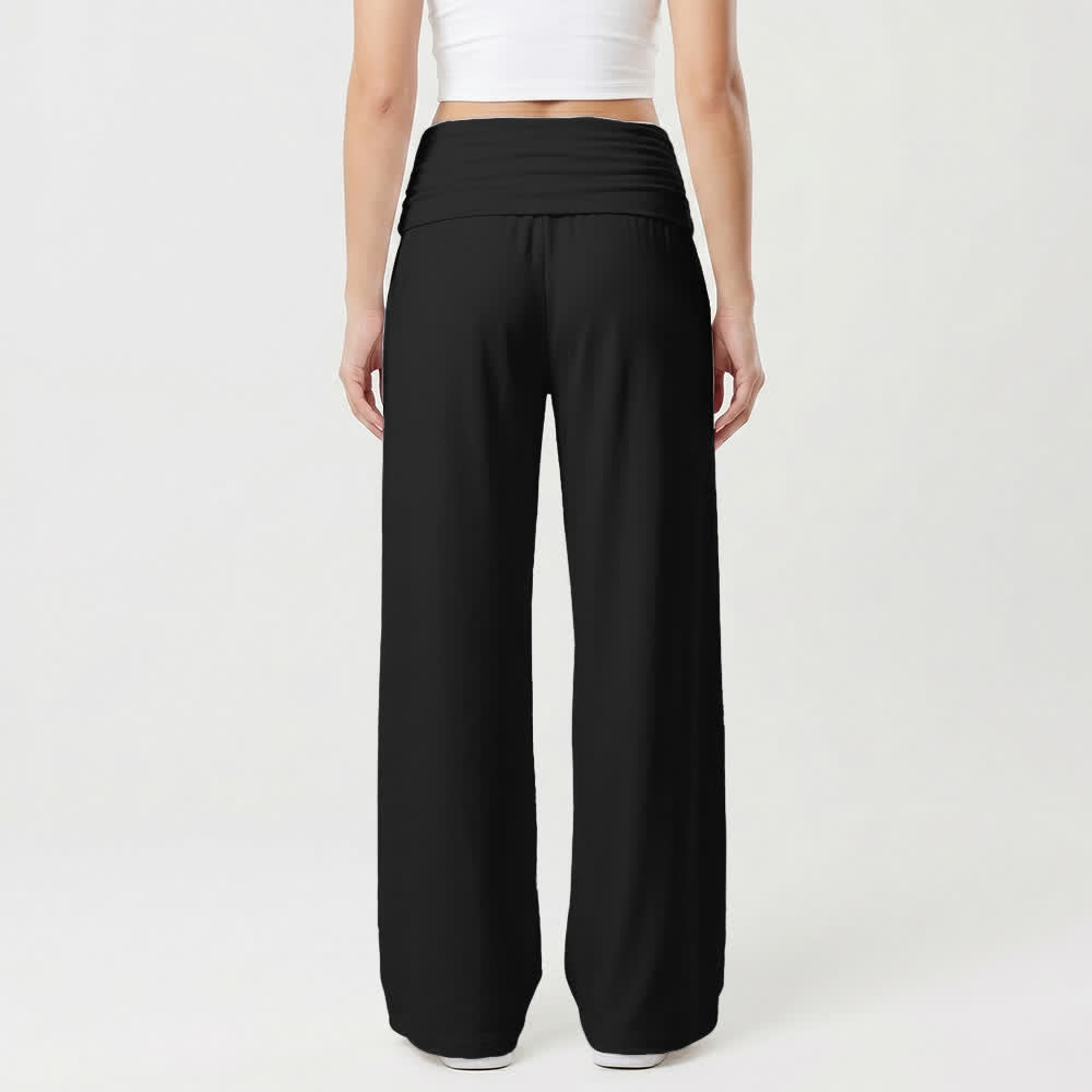 Christianartworkshop Crown and Dove Damen-Hose mit umklappbarem Bund und weitem Bein - image 2