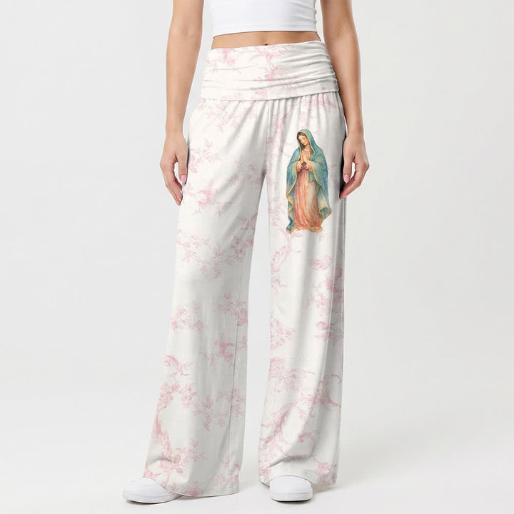 Christianartworkshop Marian Bloom Loungehose mit weitem Bein und umklappbarem Bein - image 1