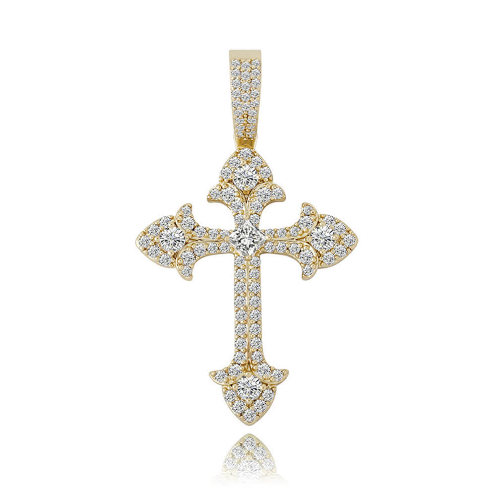 Christianartworkshop Funkelnde Kreuzanhänger-Halskette mit Pavé-Fassung: Zeichen göttlichen Schutzes - image 7