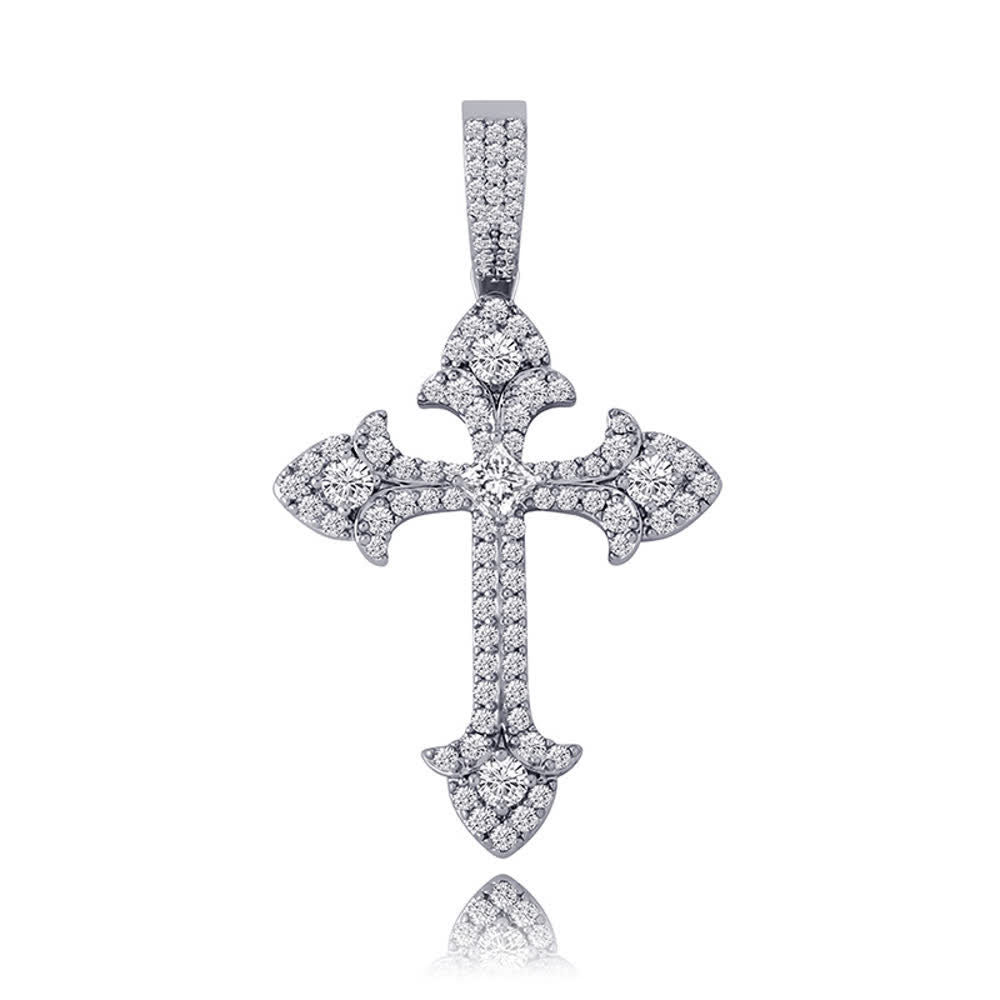 Christianartworkshop Funkelnde Kreuzanhänger-Halskette mit Pavé-Fassung: Zeichen göttlichen Schutzes - image 9