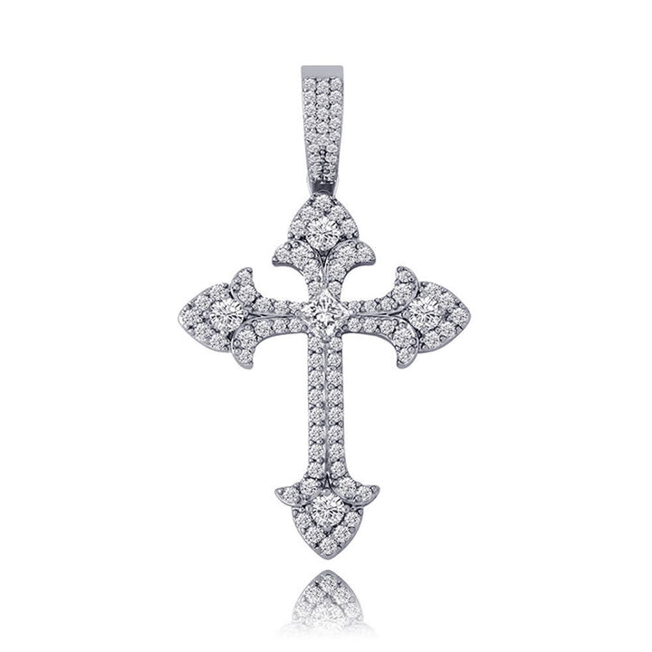 Christianartworkshop Funkelnde Kreuzanhänger-Halskette mit Pavé-Fassung: Zeichen göttlichen Schutzes - image 9