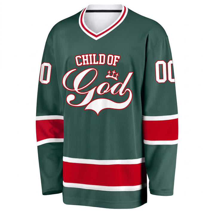 Christianartworkshop Kind Gottes – Glaubensbekenntnis aufgedrucktes Hockeytrikot mit Namen und Nummer – Personalisiertes Hockeytrikot - image 23
