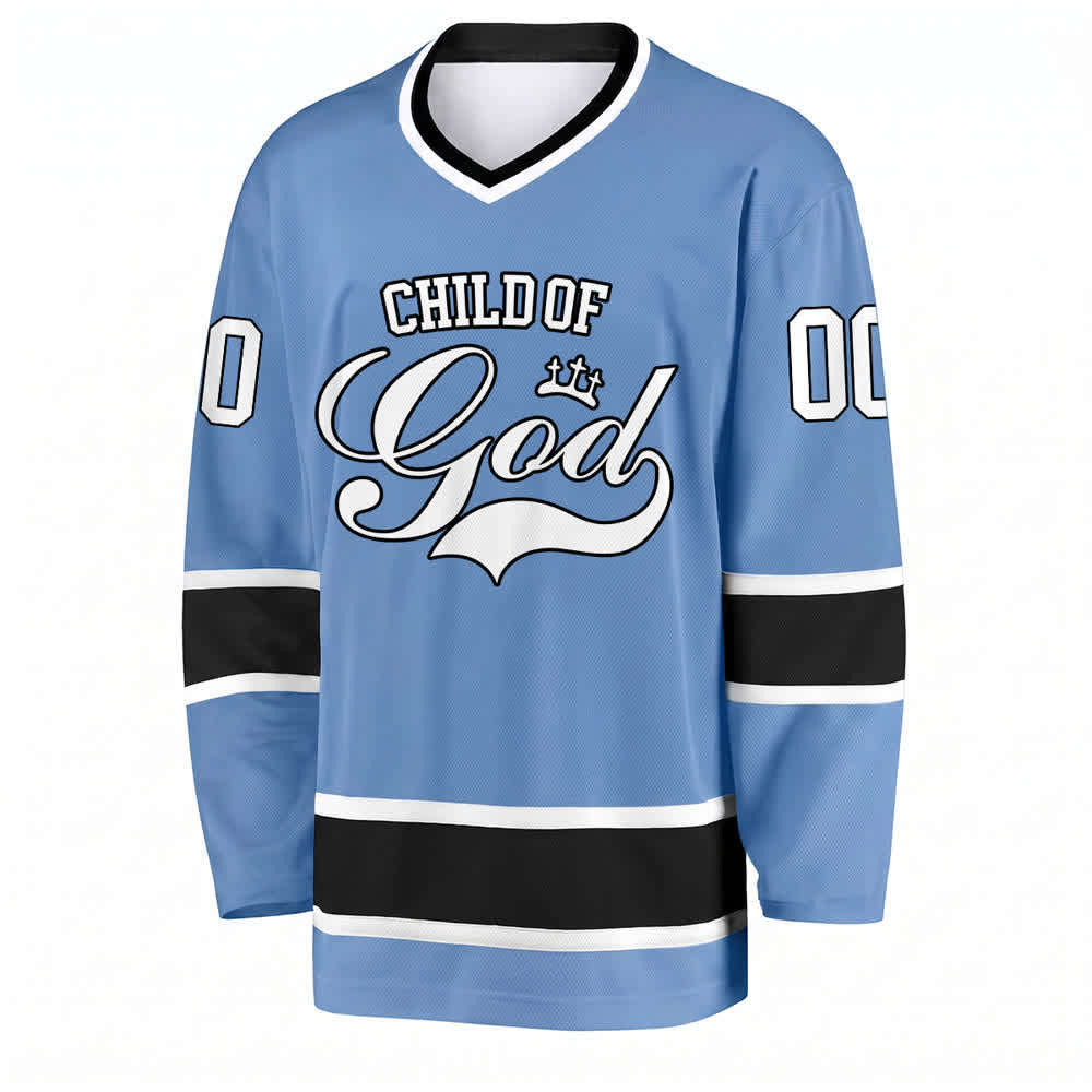 Christianartworkshop Kind Gottes – Glaubensbekenntnis aufgedrucktes Hockeytrikot mit Namen und Nummer – Personalisiertes Hockeytrikot - image 28