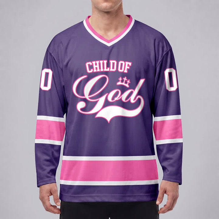 Christianartworkshop Kind Gottes – Glaubensbekenntnis aufgedrucktes Hockeytrikot mit Namen und Nummer – Personalisiertes Hockeytrikot - image 31
