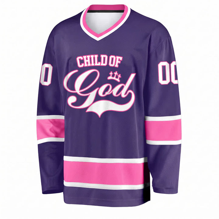 Christianartworkshop Kind Gottes – Glaubensbekenntnis aufgedrucktes Hockeytrikot mit Namen und Nummer – Personalisiertes Hockeytrikot - image 33