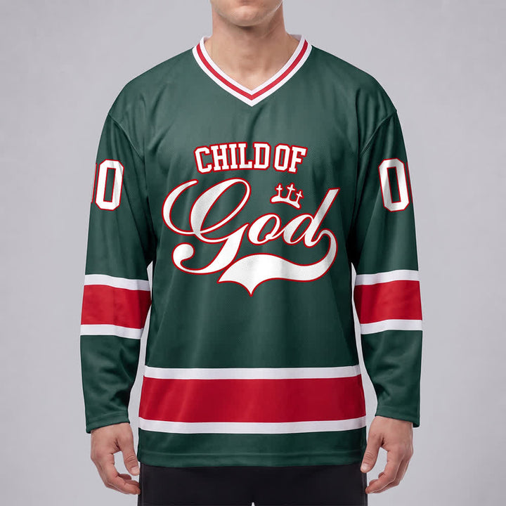 Christianartworkshop Kind Gottes – Glaubensbekenntnis aufgedrucktes Hockeytrikot mit Namen und Nummer – Personalisiertes Hockeytrikot - image 21