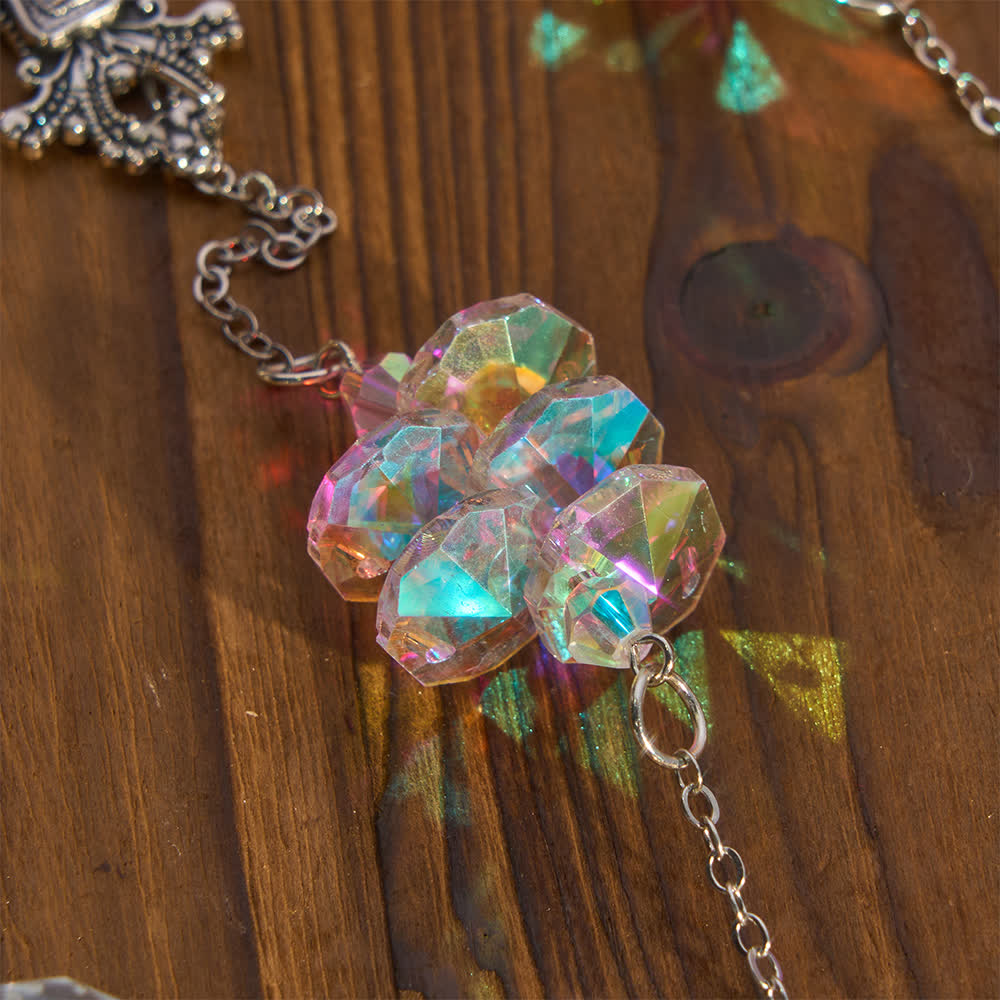 Christianartworkshop Mehrsträngiger Kristall-Hängeschmuck mit Kreuz als Symbol göttlichen Trostes - image 3