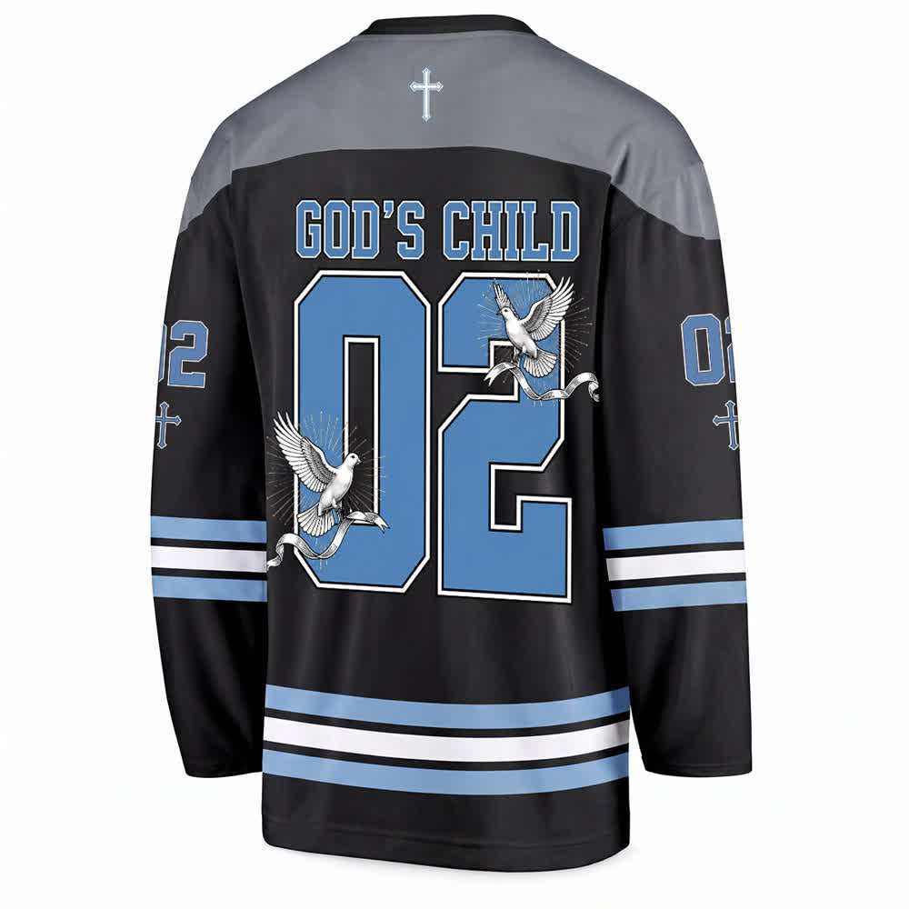 Christianartworkshop God's Child 02 Grace Dove Langarm-Hockeytrikot - image 2