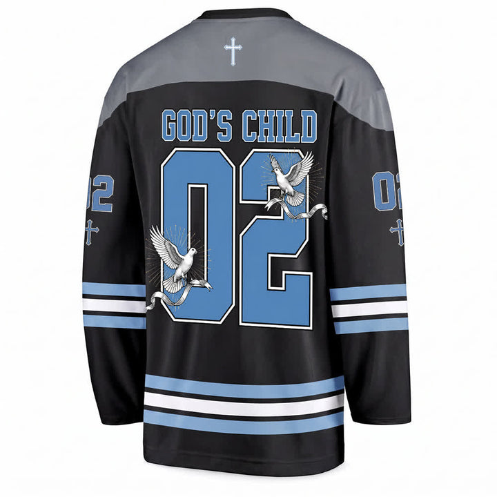 Christianartworkshop God's Child 02 Grace Dove Langarm-Hockeytrikot - image 2