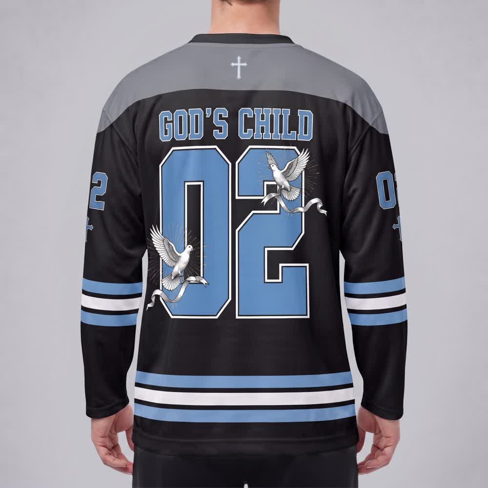 Christianartworkshop God's Child 02 Grace Dove Langarm-Hockeytrikot - image 4