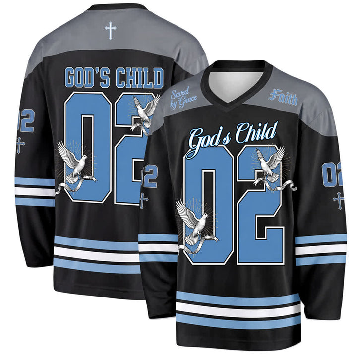 Christianartworkshop God's Child 02 Grace Dove Langarm-Hockeytrikot - 5XL - image 0