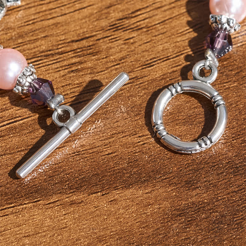Christianartworkshop Armband mit Knebelverschluss, Marienmedaille und Kruzifix: Symbol des friedvollen Trostes - image 5