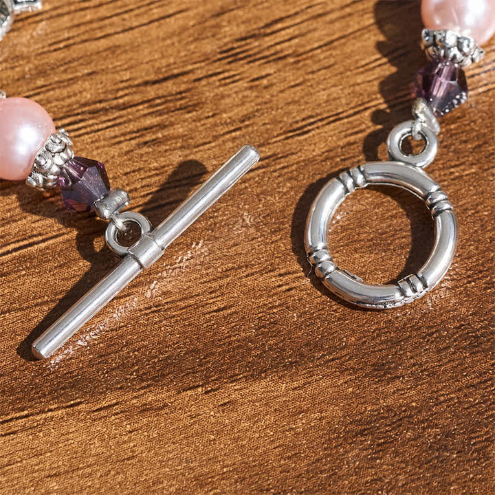 Christianartworkshop Armband mit Knebelverschluss, Marienmedaille und Kruzifix: Symbol des friedvollen Trostes - image 5