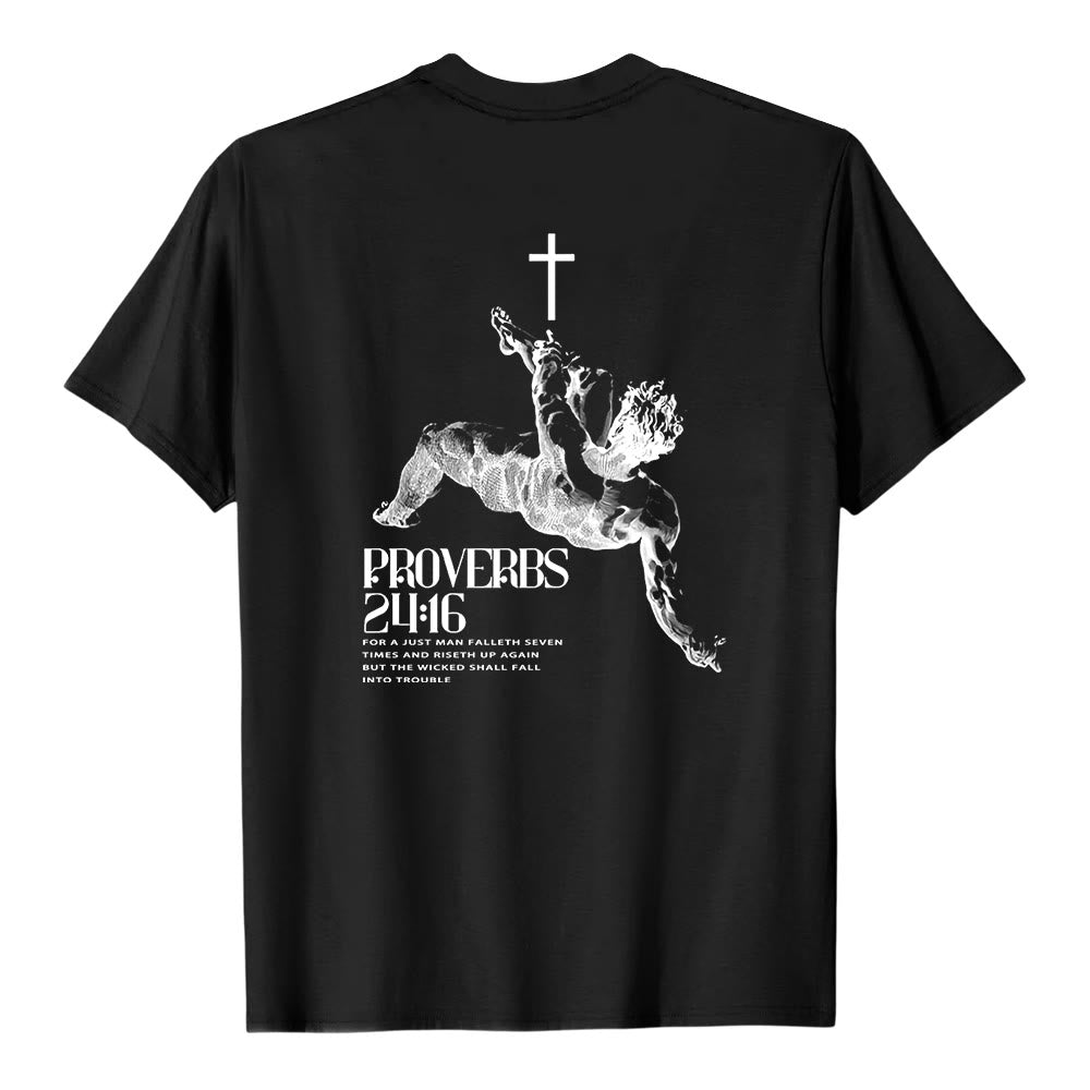 Christianartworkshop Sprüche 24,16' Christliches T-Shirt - image 7