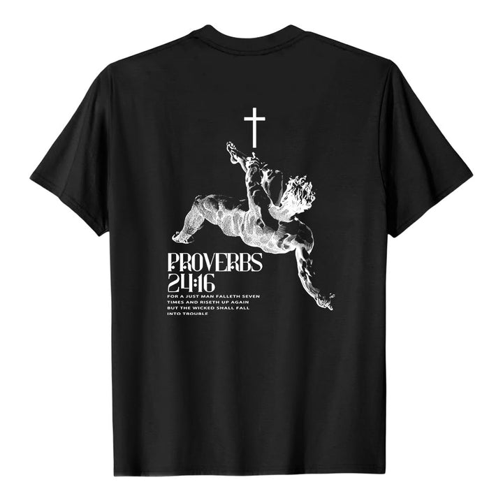 Christianartworkshop Sprüche 24,16' Christliches T-Shirt - image 7